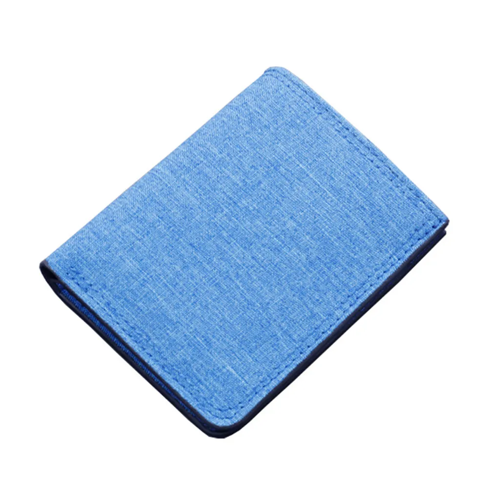 

Men's Short Wallets Canvas ID Credit Bank Name Business Card Holder Case Male Coin Purse Lady Pocket Clutch Cash Money Bag Clips