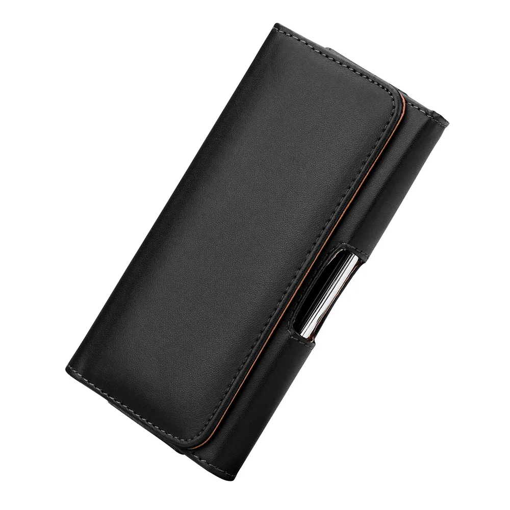 Universal Leather Case for iPhone Samsung Huawei Xiaomi Mens Waist Pack Belt Clip Bag for 3.5-6.3