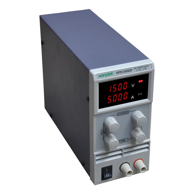 Высокое качество KPS1505DF 15V5A 110 V-230 V 0,1 V/0.001A ЕС светодиодный цифровой Регулируемый переключатель DC источник питания mA дисплей
