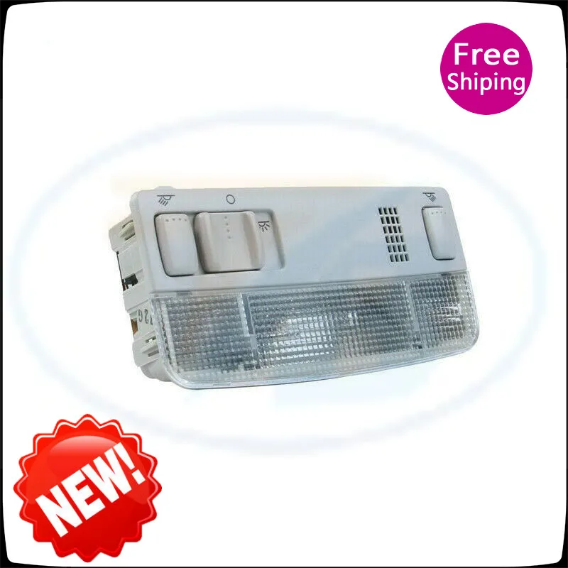 

New Gray Interior Dome Reading Lamp 1TD947105 For VW Golf MK4 Bora Passat Skoda