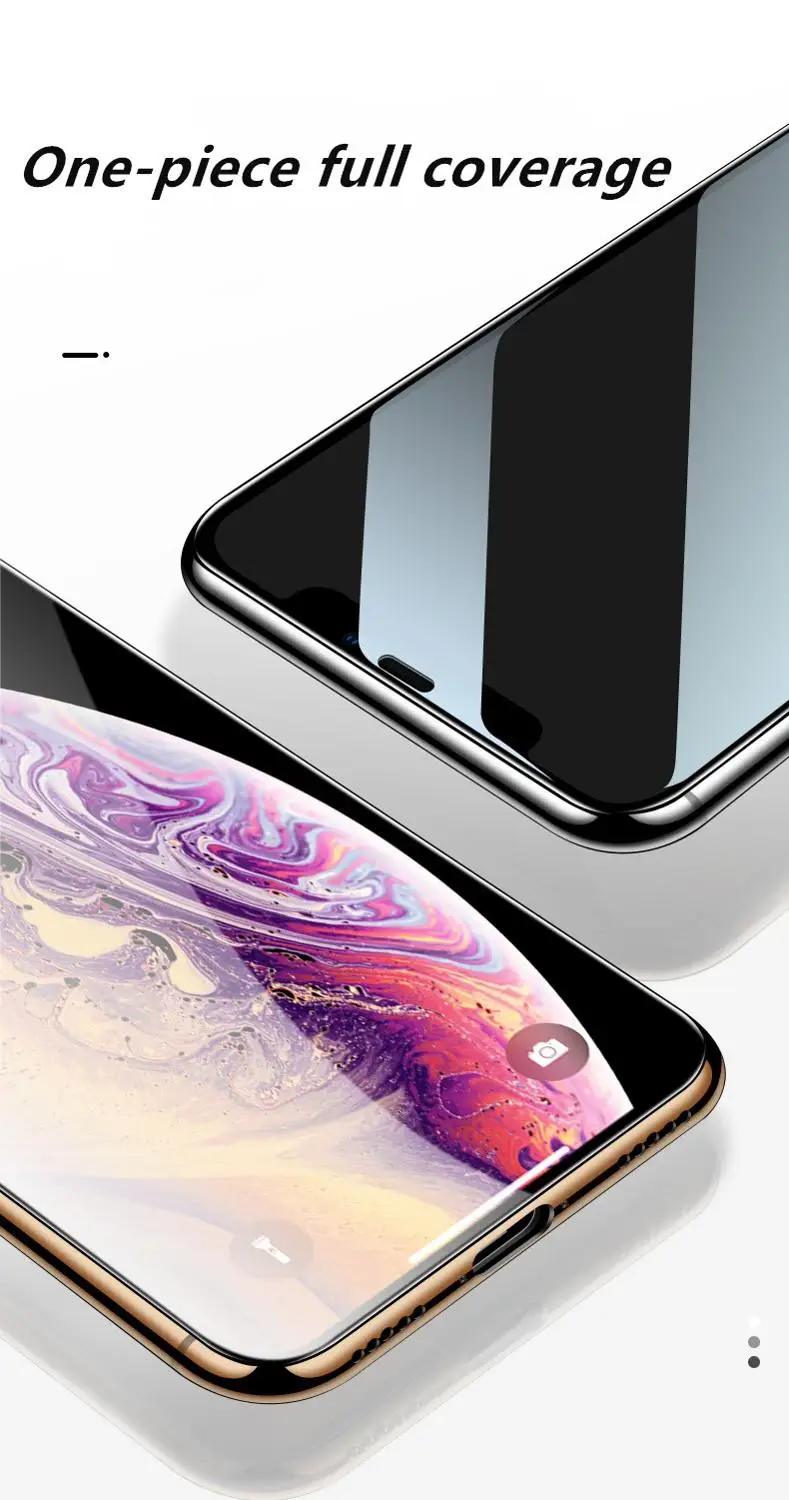 0 3 мм защита экрана из закаленного стекла для iPhone Xs Max X Xr полное покрытие защитное