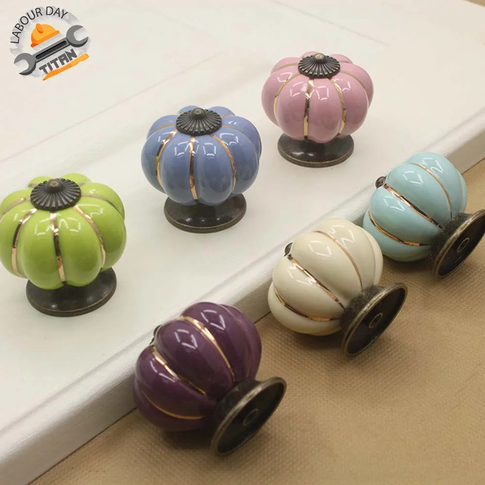 

Modern And Simple European-style Garden Pumpkin Handle Suitable For Fence Drawer Cabinet Closet Door Handle HRJ8009