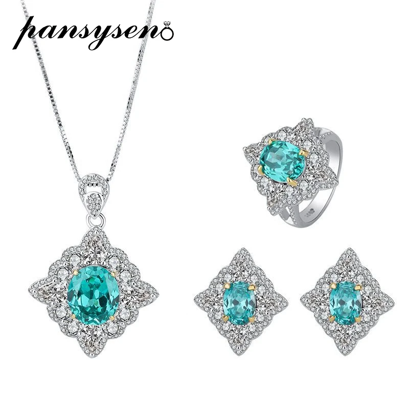 

Комплект из колье, серёг и кольца, из серебра 100% пробы