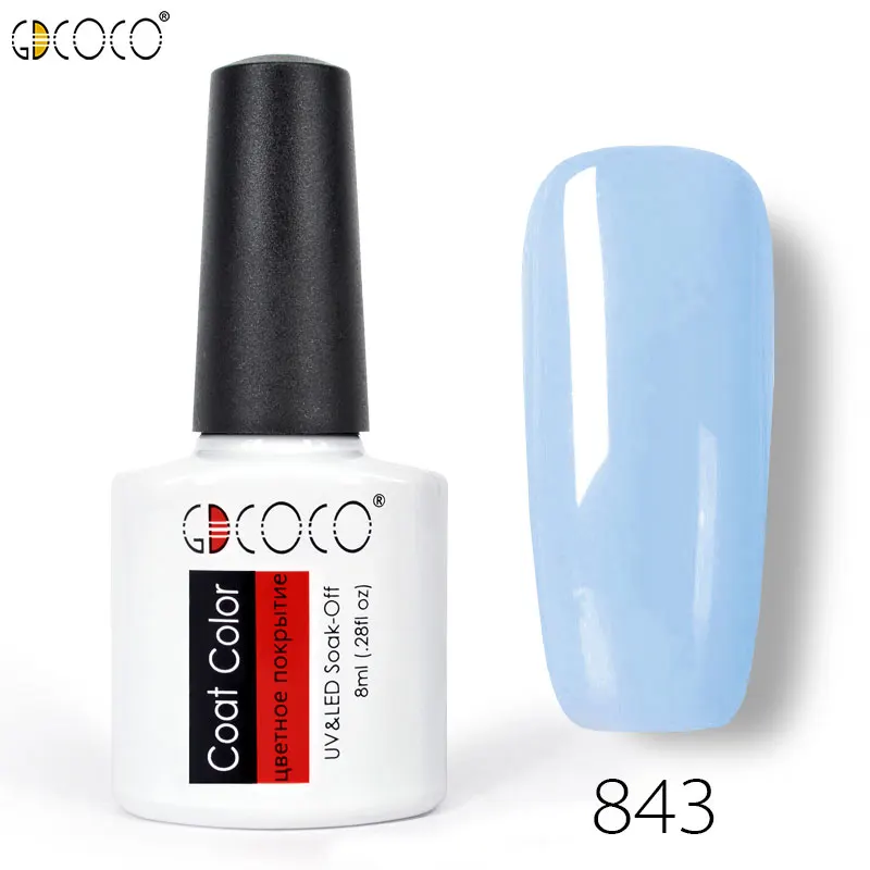 GDCOCO Гель-лак 8 мл 50 цветов УФ-гель для маникюра Сделай Сам дизайн ногтей Venalisa Гель-лак дизайн лак замачиваемый Светодиодный УФ-гель для ногтей - Цвет: 843