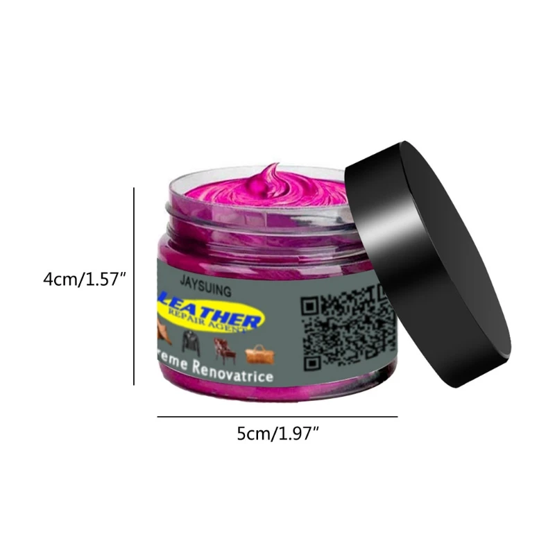 

50g/Bottle Multipurpose Leather Re-Coloring Cream Leather Coat Shoes Sofa Refurbishing Liquid with Vivid Colour