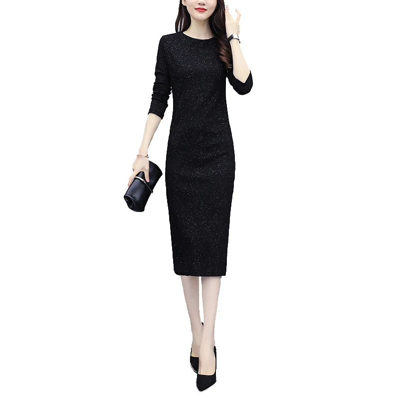 Make big yards dress fat mm fertilizer increased the fashion show thin bronzing qiu dong render | Женская одежда