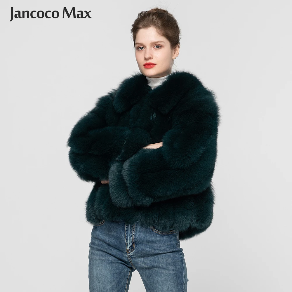 Новый дизайн пальто из натурального Лисьего меха модные зимние куртки теплая