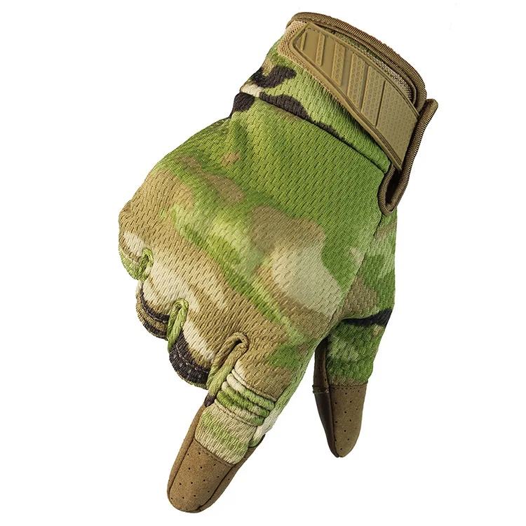 

Multicam Camo Tactical Gloves Army Military Combat Airsoft Bicycle Outdoor Cycling Shooting Paintball Hunting Full Finger Gloves