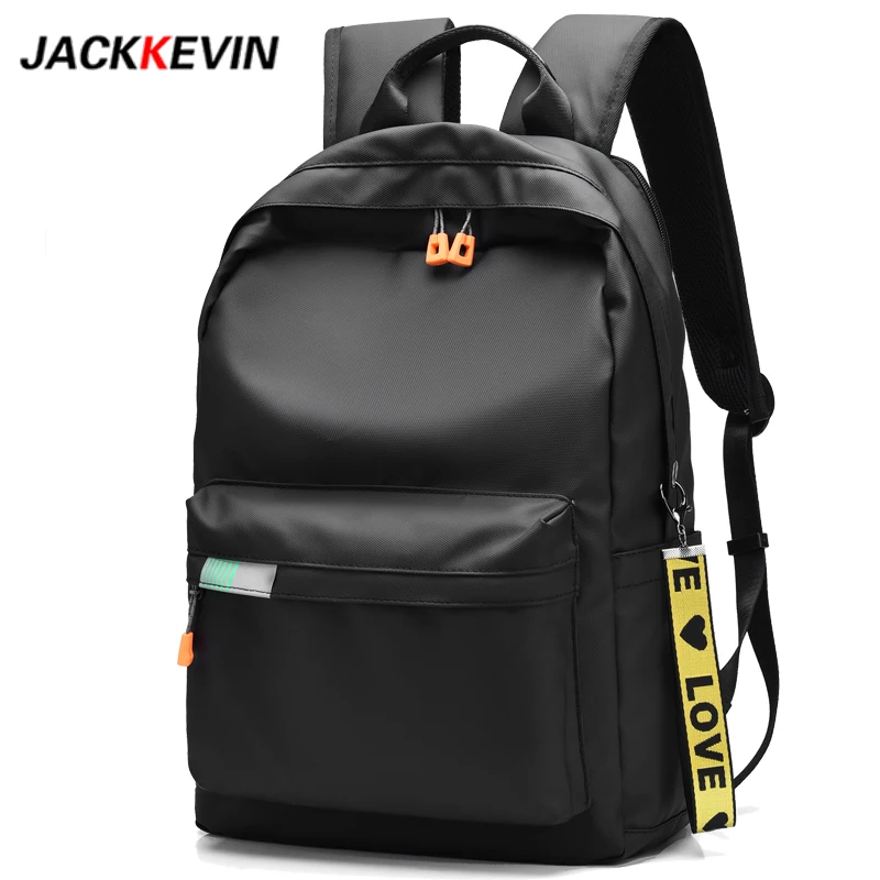 Black JackKevin, водонепроницаемый нейлоновый рюкзак для женщин, легкий школьный рюкзак для ноутбука, женская школьная сумка для девочек-подростков, Mochilas - Цвет: Black