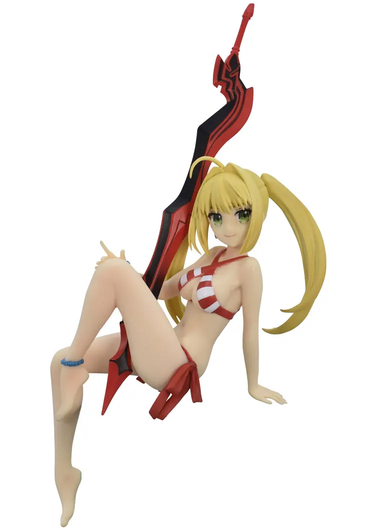 

Fate/EXTRA Claudius Caster Anime Action Figure FGO Fate Grand Order Red Saber Model Statue Figurine Bikini Noodle Stopper Figure