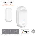 Датчик окон и дверей Qingping, детекторы открывания и закрытия ящиков шкафов, для умного дома, с дистанционным управлением, работает с приложением Mijia