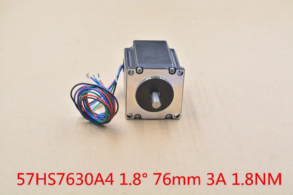 

57 Hybrid Stepper motor 57HS7630A4 3A 1.8N.m single out shaft two phase four wire stepping for cnc router machine 1pcs