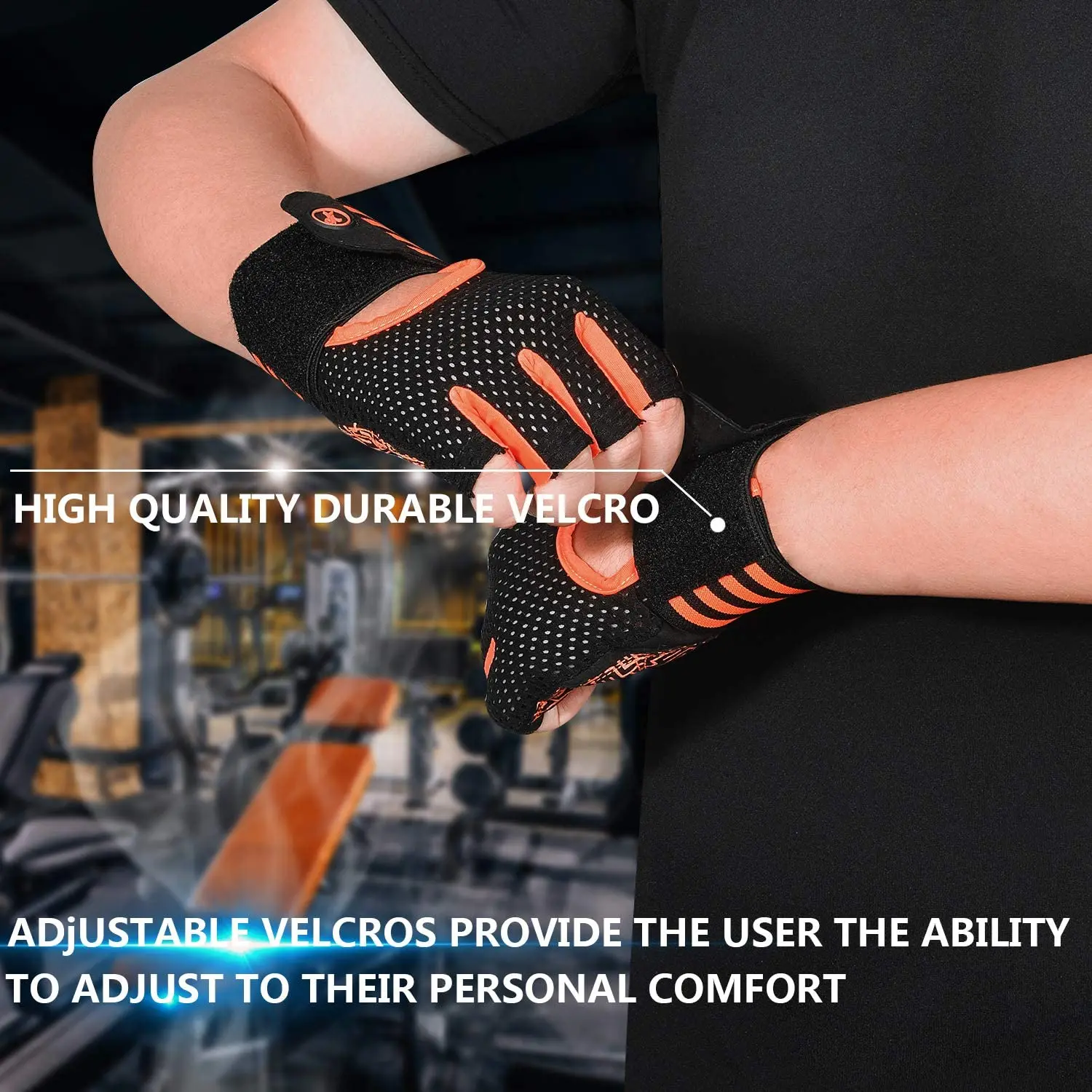 MOREOK Workout Gloves for Men Women, Weight Lifting Gloves Barehands Gloves Crossfit Gloves Ventilated Workout Gloves, Exercise