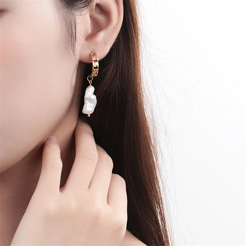 Женские серьги-гвоздики в стиле барокко из серебра 925 пробы | Украшения и