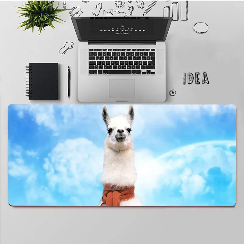 

FHNBLJ High Quality Lama Llama Alpacas Animal Natural Rubber Gaming mousepad Desk Mat Rubber Computer Gaming mousepad