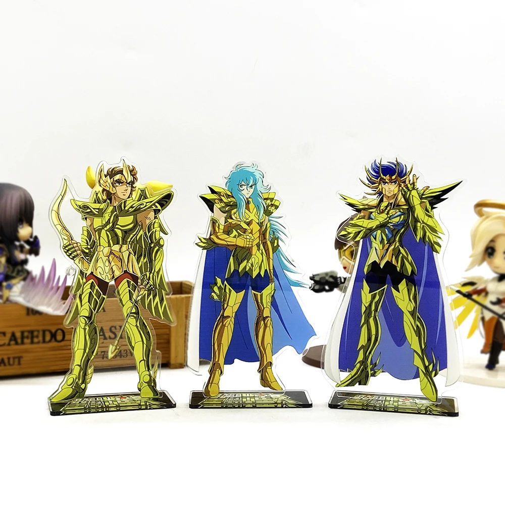 

Saint Seiya Zodiac Aiolos Aphrodite Death Mask anime Japanese acrylic standee figurines desk decoration cake topper