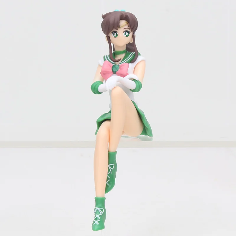 sttting green bag Фигурка Сейлор Мун 16 см Tsukino Usagi Mercury Mars Venus Jupiter Chibiusa Meiou Setsuna Kaiou фигурка украшения торта ПВХ Модель - Цвет: sttting green bag