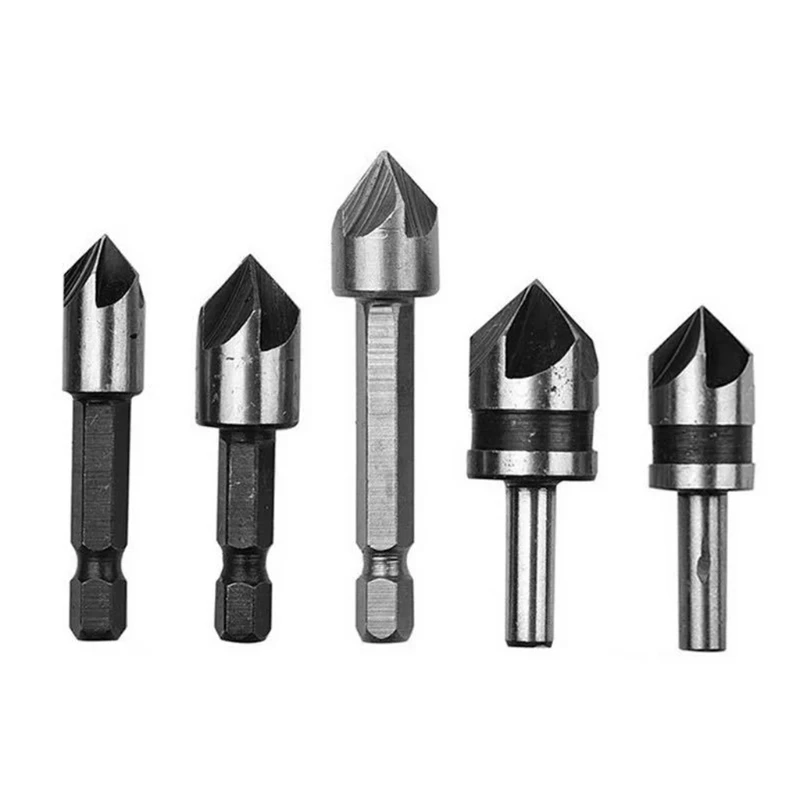 5 шт. промышленные снятие фаски 82 градуса набор сверл для обработки древесины