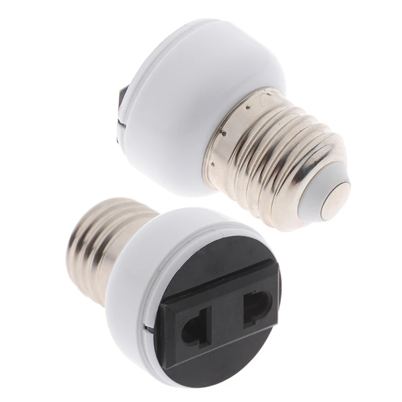 

E27 ABS US / EU Plug Connector Accessories Bulb Holder Light Fixture Bulb Base Screw Adapter White Lamp Socket
