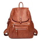 Женские кожаные рюкзаки высокого качества, винтажная женская сумка на плечо, Женский дорожный рюкзак, рюкзаки, школьные сумки для девочек