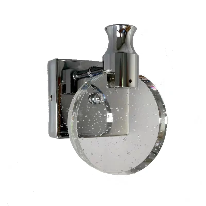 Современная хрустальная настенная лампа в скандинавском стиле Золотая