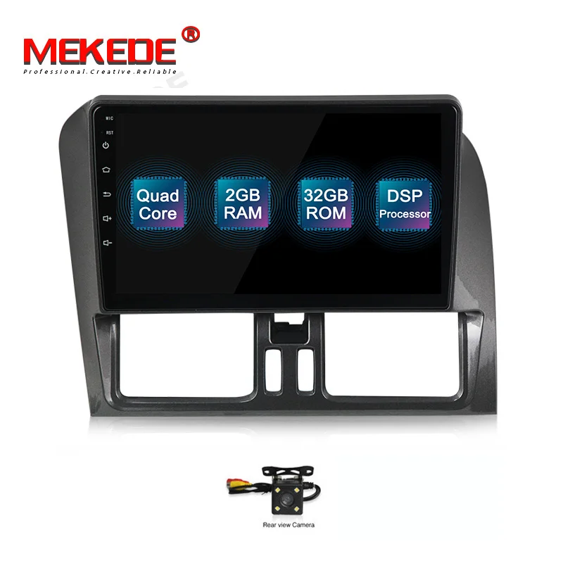 32G add camera MEKEDE DSP 2Din автомобильный мультимедийный плеер для Volvo XC60 2010 2011 2012 левый руль автомобильный dvd-плеер навигация wifi - Цвет: 32G add camera