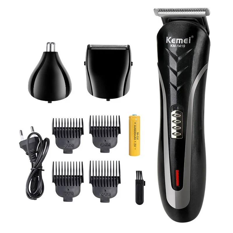 

KEMEI All 3in1 Rechargeable Hair Clipper for Men Waterproof Electric Shaver Beard Nose Ear Shaver Barber Hair Trimmer For Men