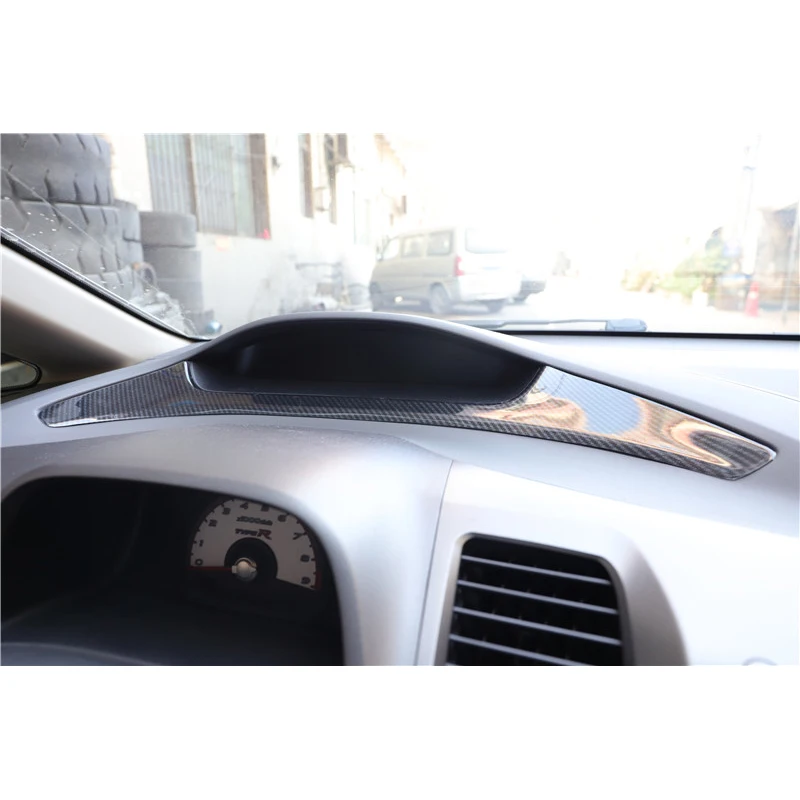 

Carbon Fiber Texture ABS Central Control Speedometer Trim Fit for Honda Civic 8th 2006 2007 2008 2009 2010 2011