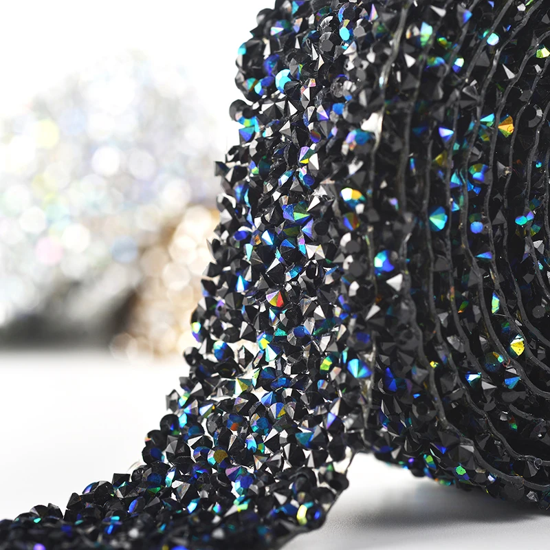 1 ярд стразы стразами кристалл исправление блеск платье мотивы ленты утюг на