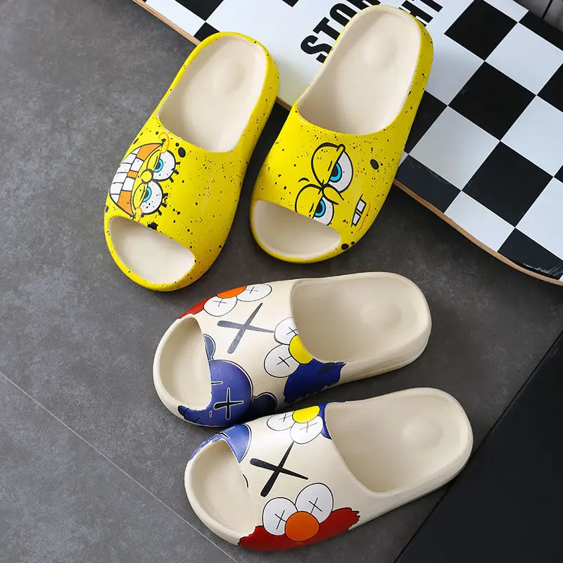 

New Style Slippers Women'S Summer Outdoor Slippers Home Thick-Soled Non-Slip Soft-Soled Couple Flip Flops