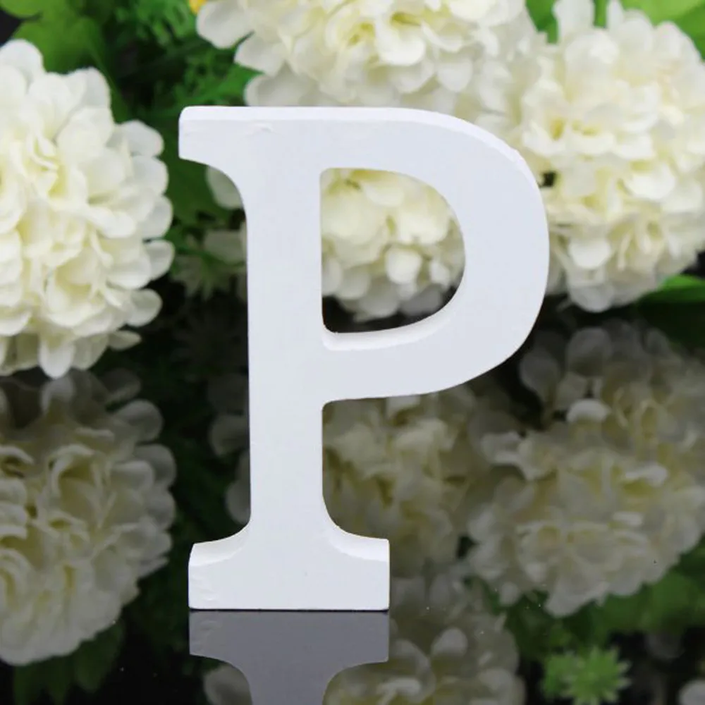 

Diy White Wooden Letter Ornaments Anniversary Birthday Desktop Wooden Decorations Family Alphabet Crafts Artisanat En Bois#H