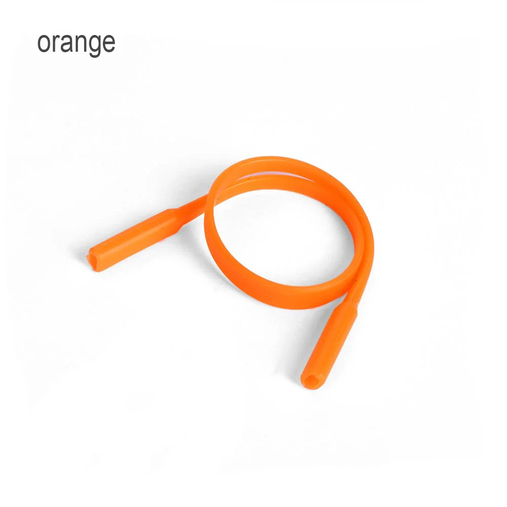 2-orange 1 шт., силиконовые очки на цепочке, спортивный дайвинг, водонепроницаемый ремешок, спортивные очки, солнцезащитные очки, держатель шнура, для детей, взрослых, аксессуары для очков - Цвет: 2-orange