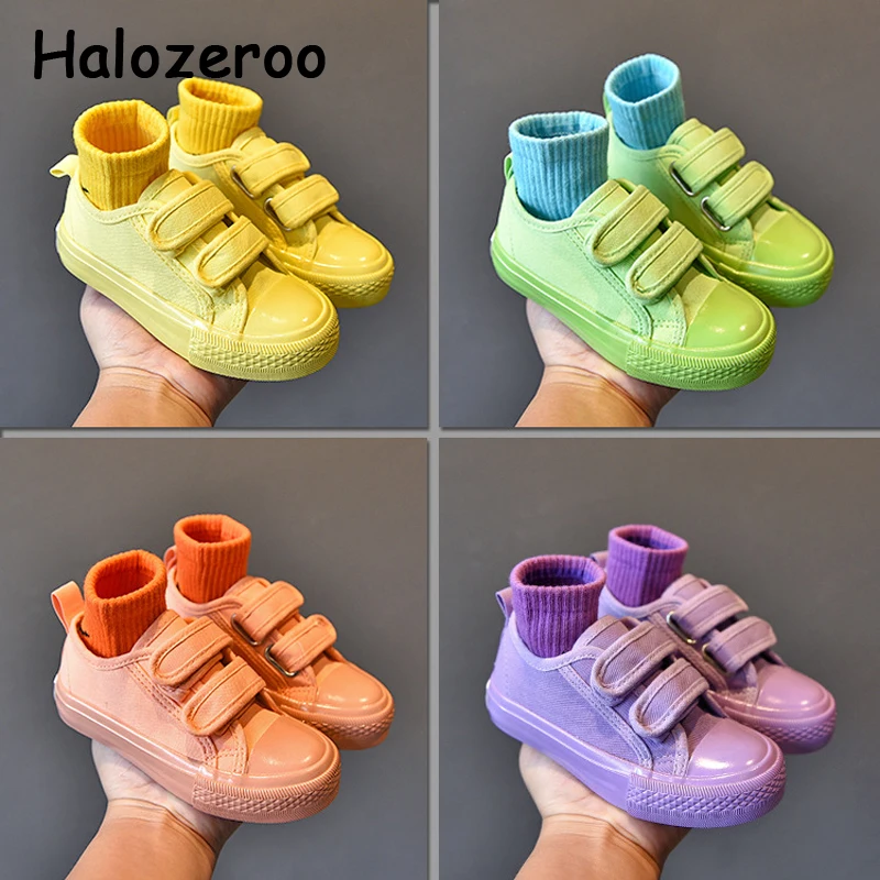 Кроссовки детские мягкие парусиновые повседневные кеды для начинающих ходить