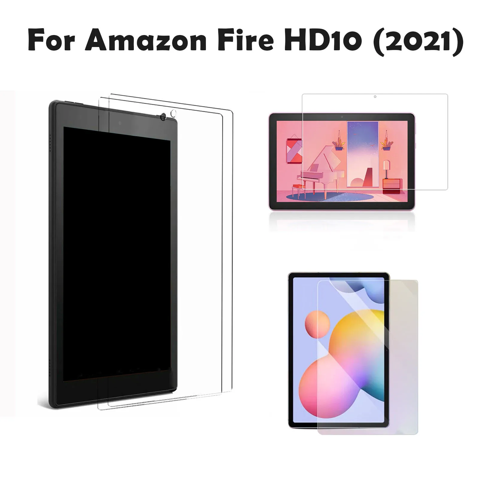 

Закаленное стекло для защиты экрана для Amazon Kindle Fire Hd 10 Plus 2021 2019 2017 Hd10 2015 10,1 дюймов Защитная пленка для планшета #3