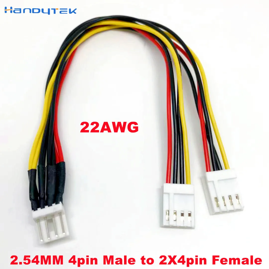 

1/3/5pcs ITX FDD Floppy 4Pin male 2.54mm to 2X4Pin Female dual 4Pin small 4pin Converter power supply Leads Cable Cord 20/30CM