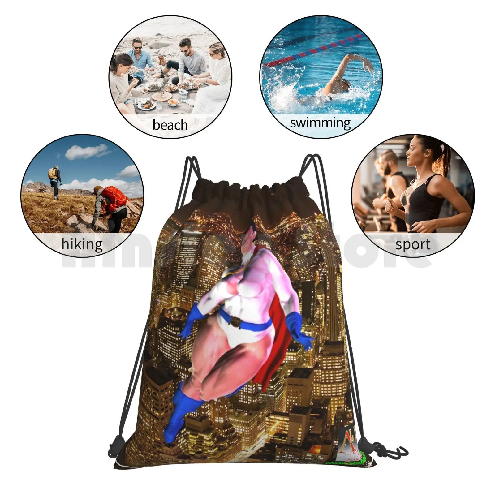 Black Power Girl Grins мет Рюкзак на шнурке спортивная сумка водонепроницаемая новая