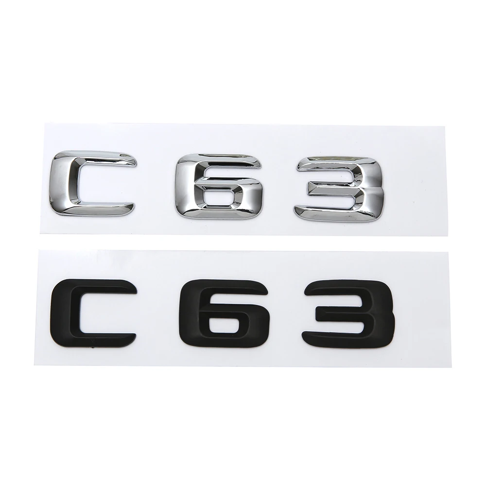

ABS пластик 3D стикер C63 багажник задний Логотип Эмблема Для W176 A класса