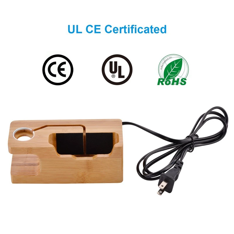 bamboo wood charging dock station mobile phone stand holder 3 usb charger station for apple watch iwatch iphone 12 11 pro max xr free global shipping