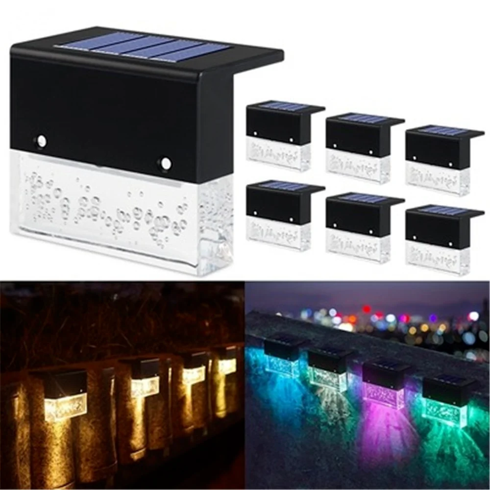 

LED Solar Lamp Deck Lights Wall Stairs LED Outdoor Garden Lamp Solar Stair Light Waterproof Step Light Landscape Light