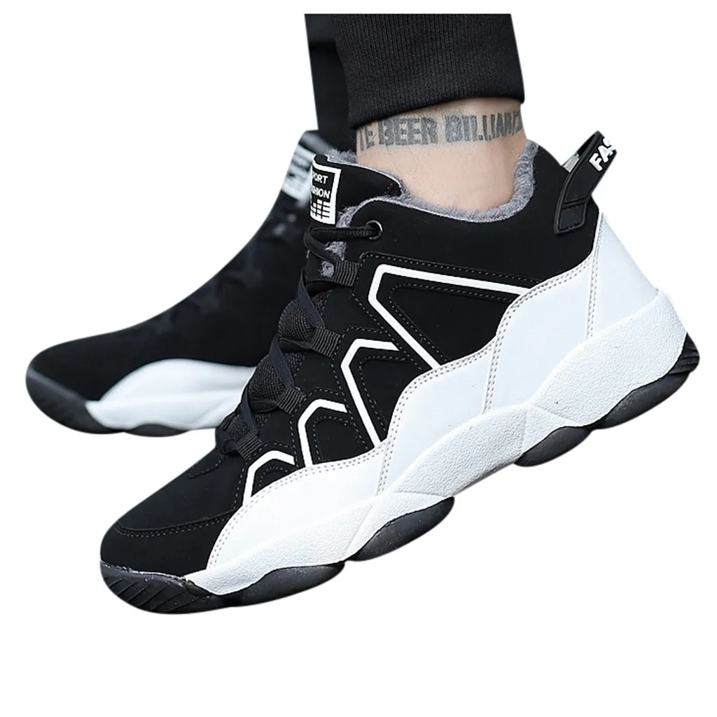 SAGACE/Новая зимняя мужская обувь бархатная теплая Пара моделей спортивная