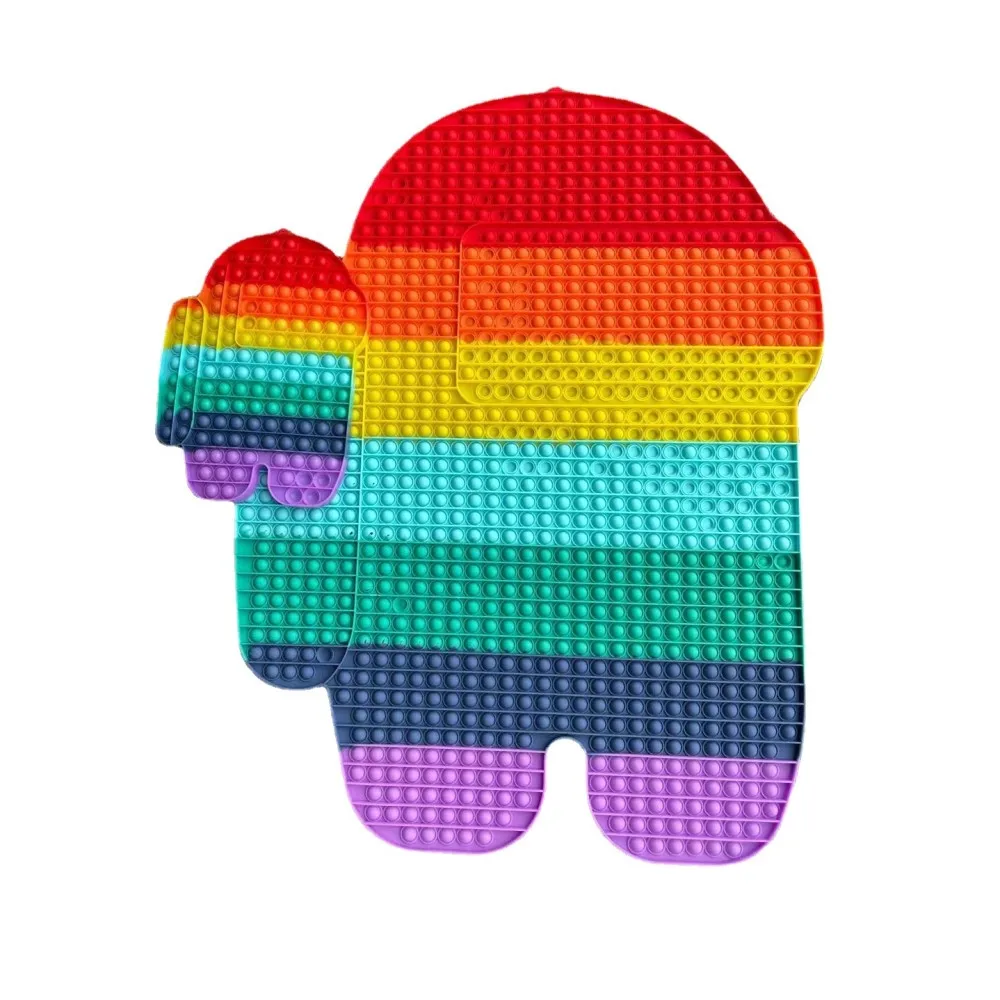 

85cm Rainbow Board Toy Fun Decompression Toy Push Bubble Fingertip Toy Sensory Parent Child Interactive Board Game Toy Fun Toy