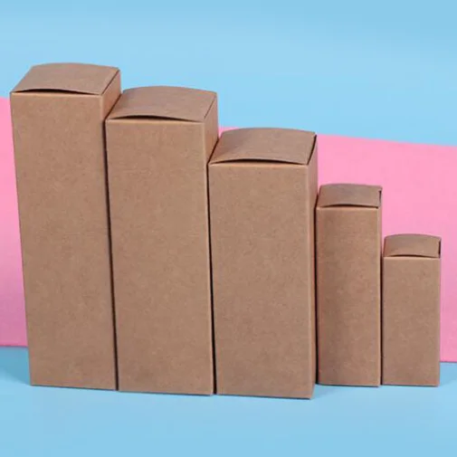 100 шт. белая черная крафт-бумага Бумага трубки картона Коробки эфирное масло