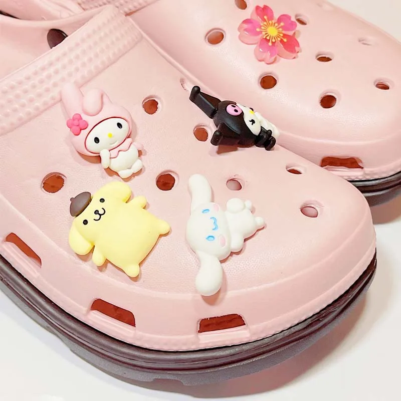 Подвески из ПВХ в виде котенка для женщин подходят украшения сабо аксессуары