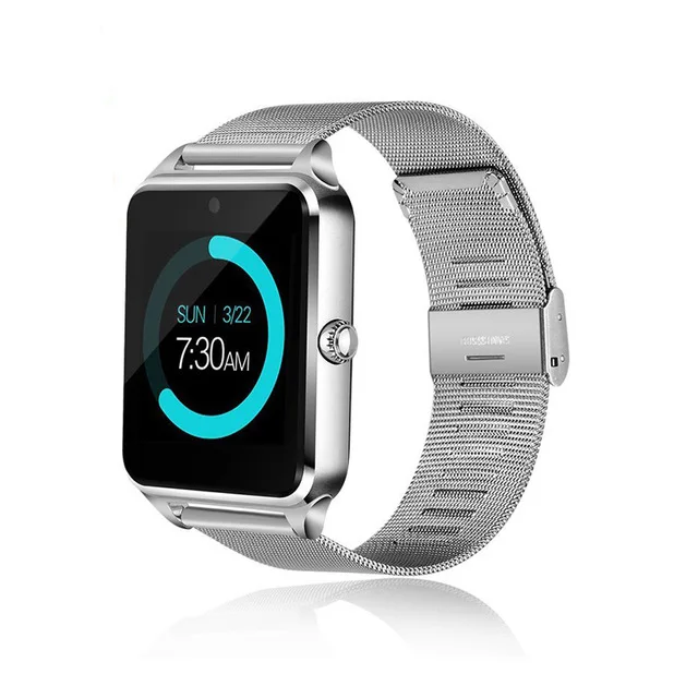 Серебристый Smart Watch Z60 GT09 Men Women Bluetooth Wrist Smartwatch Support SIM/TF Card Wristwatch For Apple Android Phone PK DZ09 - Цвет: Серебристый
