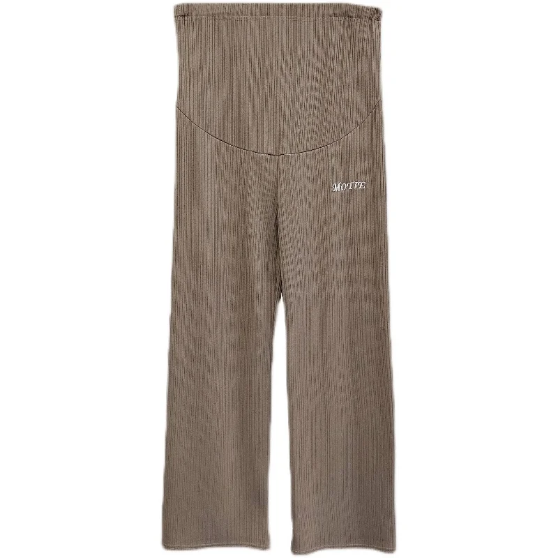 

6061 Spring Summer Thin Maternity Full Long Pants Wide Leg Loose Straight Pants for Pregnant Women Elastic Waist Belly Pregnancy