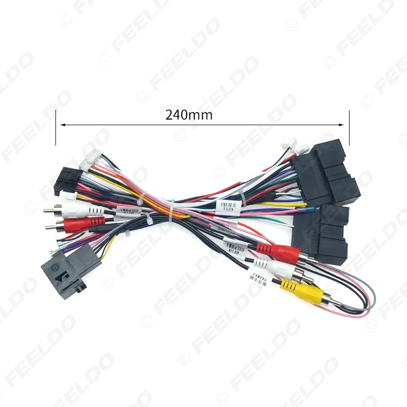 FEELDO автомобильный аудио 16PIN Android кабель питания адаптер с can-шиной коробка для Ford