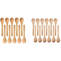 30 pieces mini wooden spoon small soup spoons serving spoons condiments spoons wooden honey teaspoon