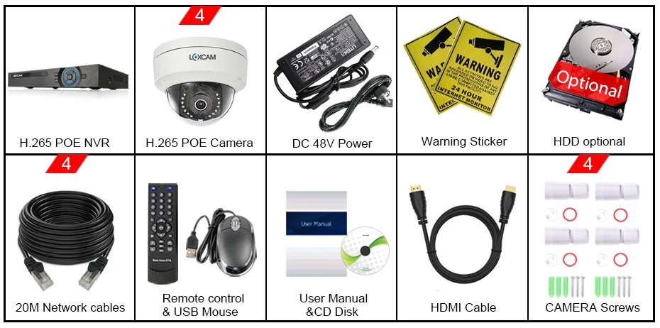 LOXCAM H.265+ камера видеонаблюдения системы безопасности 8CH 5MP POE NVR комплект 48 В 5MP антивандальный открытый аудио запись звука POE IP камера Onvif