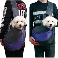 pet carrier bag dog carrier outdoor travel handbag pouch mesh oxford single shoulder bag sling mesh travel tote shoulder bag