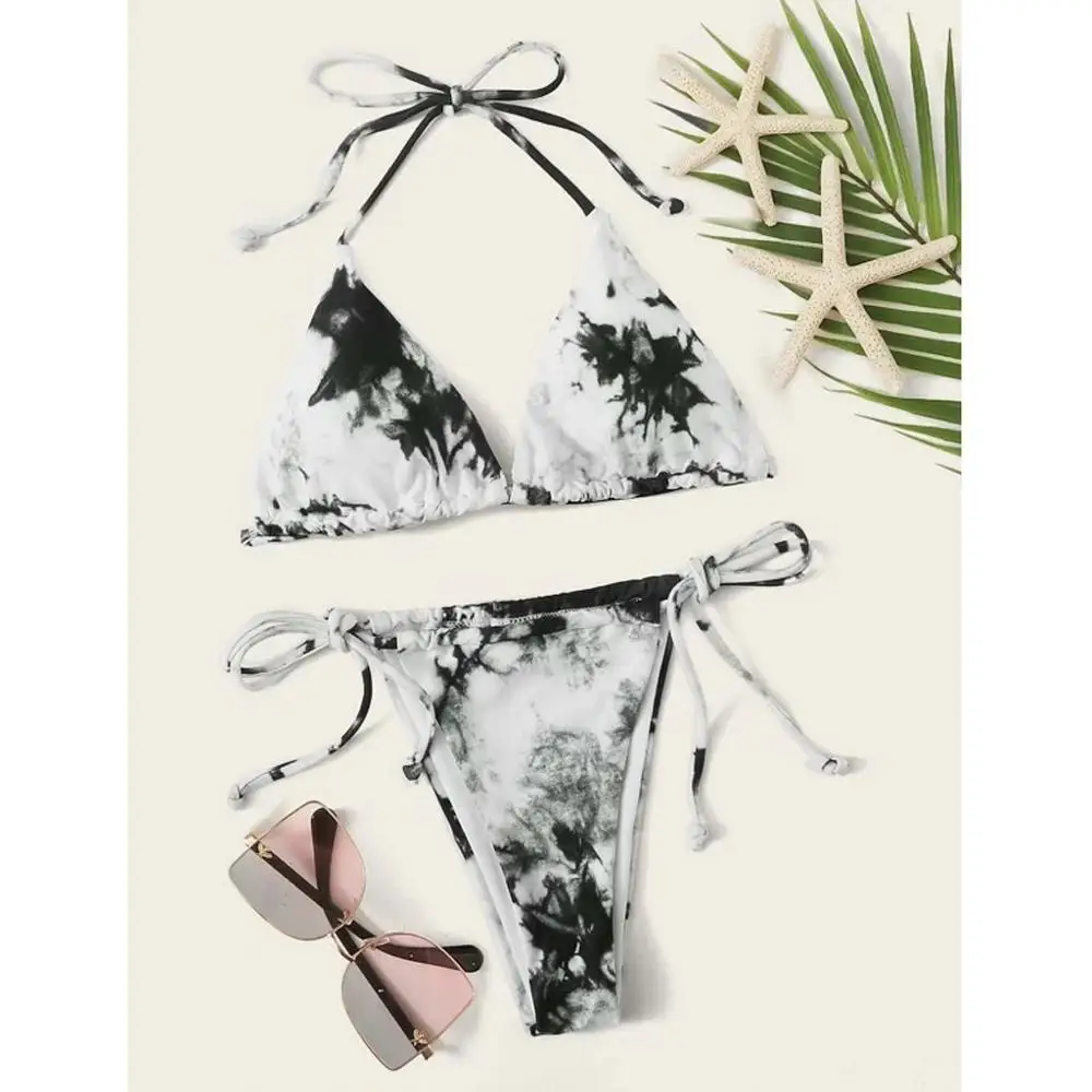 Бикини 2020 принт Плавание костюм Для женщин одежда пуш-ап бикини набор из кусков
